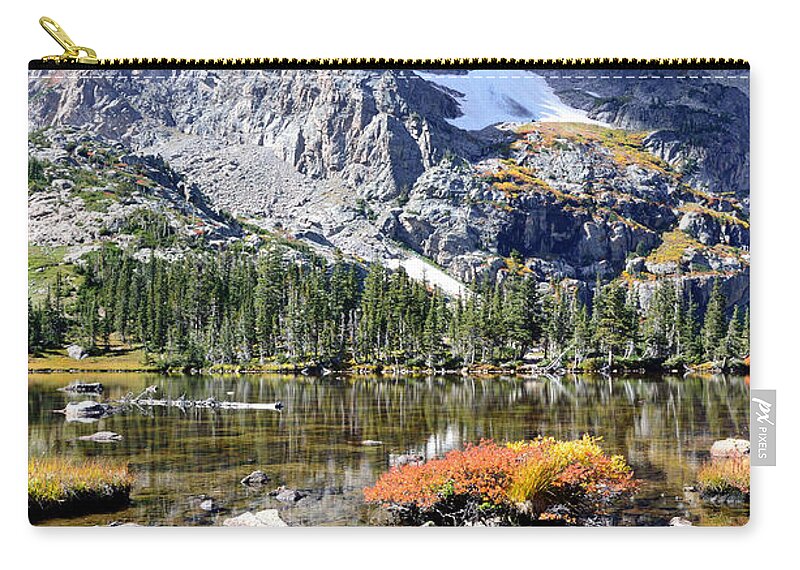 Vertical Zip Pouch featuring the photograph Cathedral in the Park-V by Tranquil Light Photography