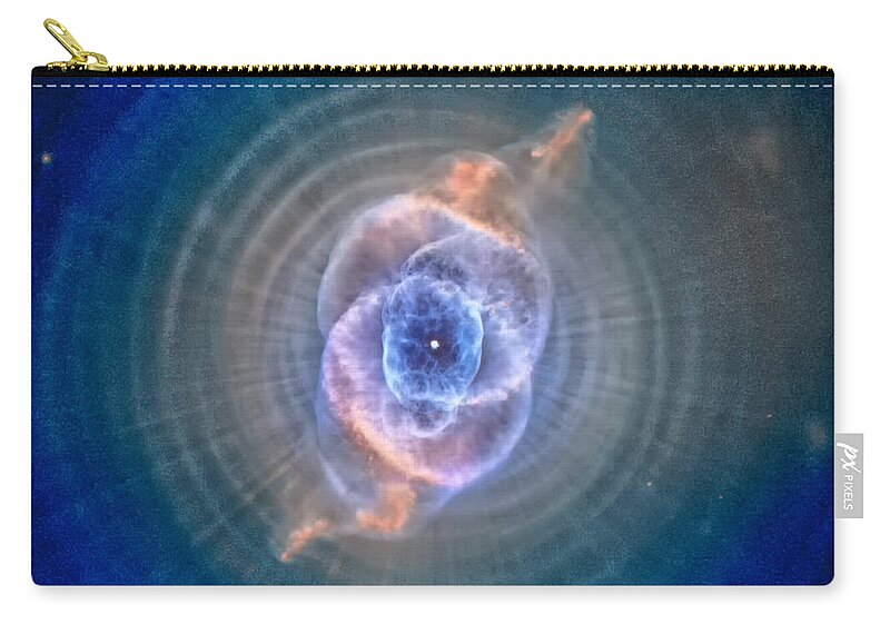 Cats Eye Zip Pouch featuring the photograph Cat's Eye Nebula by Eti Reid