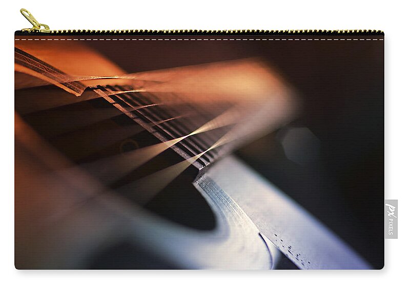 Guitar Zip Pouch featuring the photograph Cat's In The Cradle by Laura Fasulo