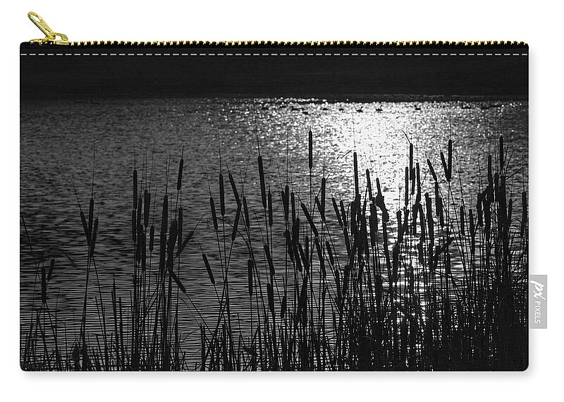 Cattails Zip Pouch featuring the photograph Cattails 2 by Susan McMenamin