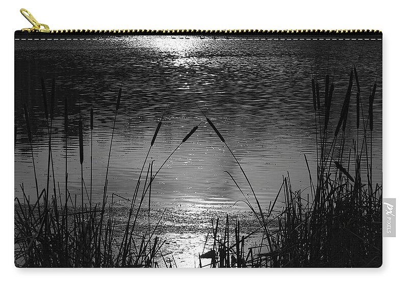Cattails Zip Pouch featuring the photograph Cattails 3 by Susan McMenamin