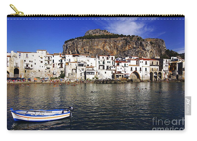 Sicily Zip Pouch featuring the photograph Cefalu - Sicily by Stefano Senise