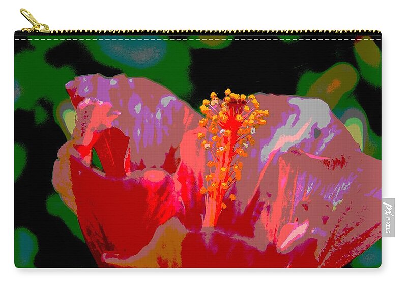 Hibiscus Carry-all Pouch featuring the photograph Celebration by Linda Bailey