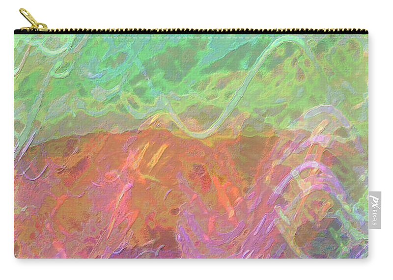 Celeritas Zip Pouch featuring the mixed media Celeritas 48 by Leigh Eldred