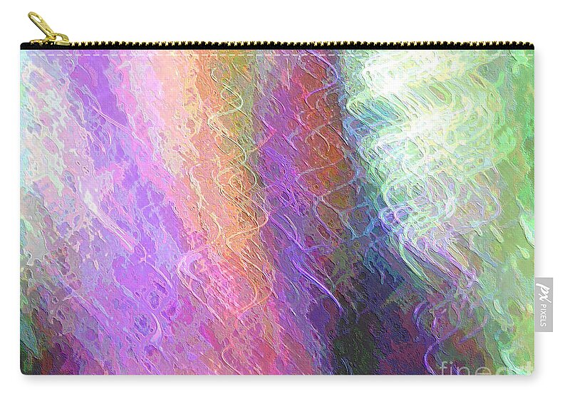 Celeritas Zip Pouch featuring the mixed media Celeritas 61 by Leigh Eldred