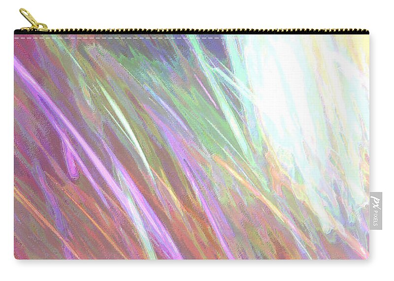 Celeritas Zip Pouch featuring the mixed media Celeritas 69 by Leigh Eldred