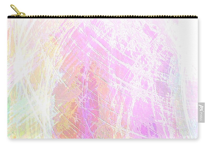 Celeritas Zip Pouch featuring the mixed media Celeritas 70 by Leigh Eldred