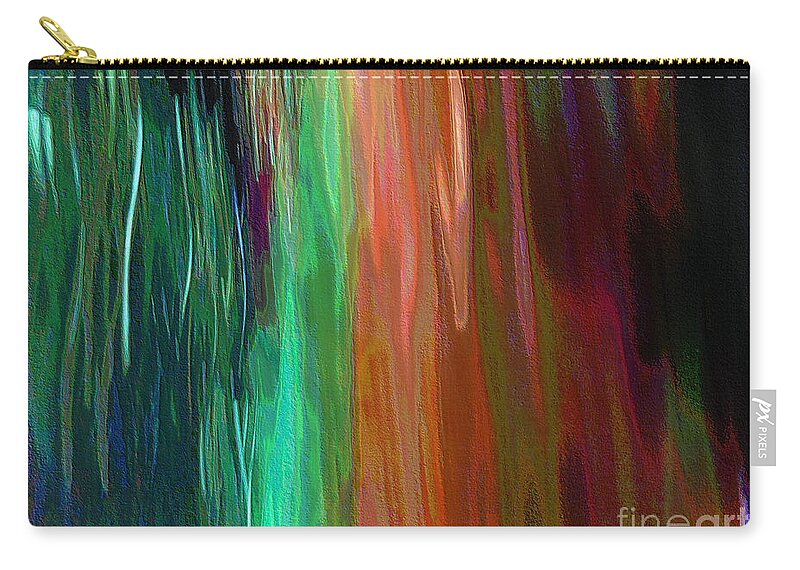 Celeritas Zip Pouch featuring the mixed media Celeritas 85 by Leigh Eldred