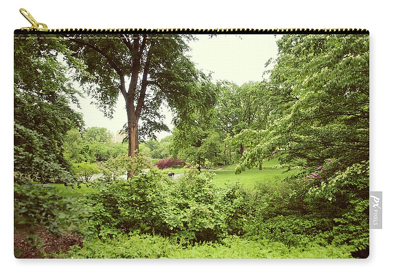 Scenics Zip Pouch featuring the photograph Central Park New York City by Magnez2