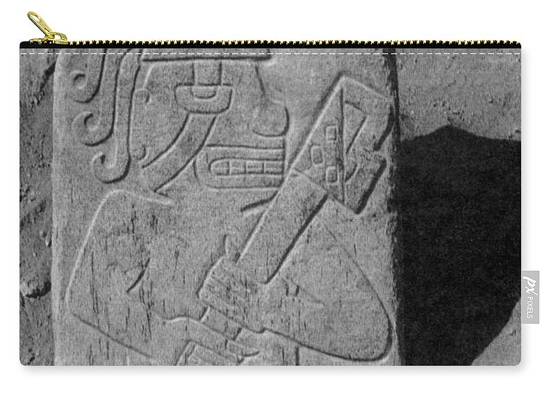 Science Zip Pouch featuring the photograph Cerro Sechn, Warrior-priest, 1600 Bc by Science Source