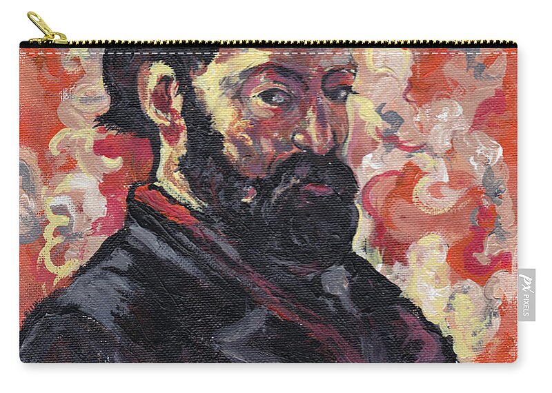 Cezanne Zip Pouch featuring the painting Cezanne by Tom Roderick