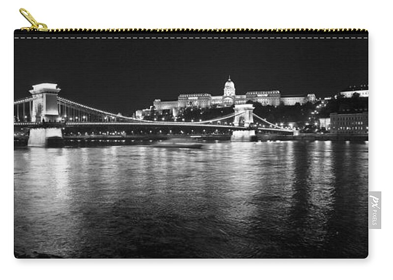 Europe Zip Pouch featuring the photograph Chain Bridge-Budapest by John Magyar Photography