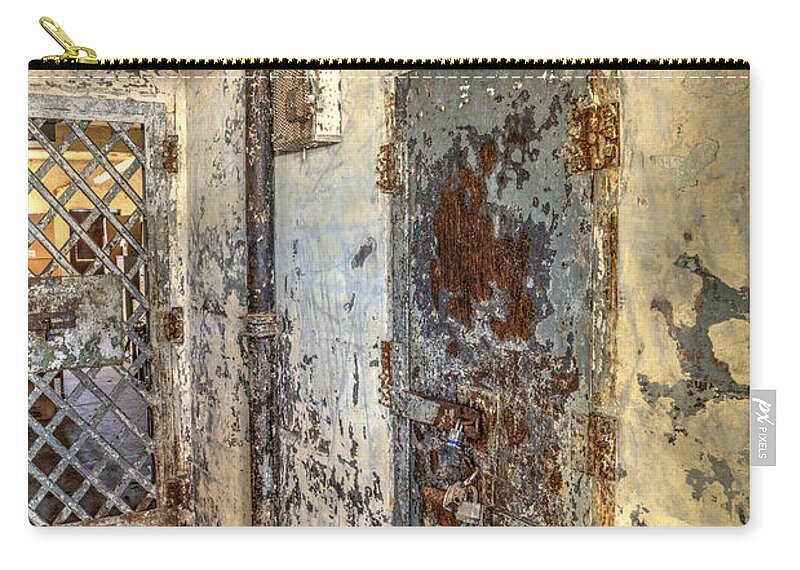 Doors Zip Pouch featuring the photograph Chain Gang-2 by Charles Hite