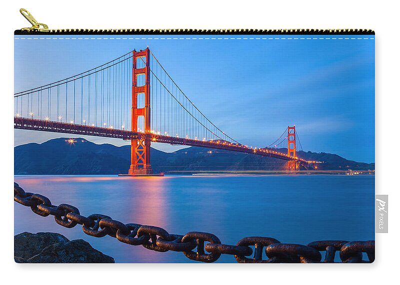 City Carry-all Pouch featuring the photograph Chained by Jonathan Nguyen