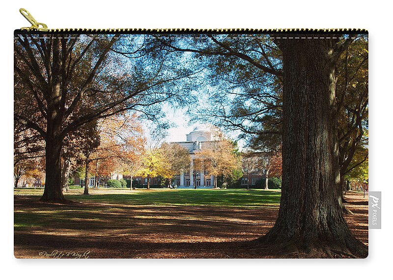 Art Zip Pouch featuring the photograph Chambers Building - Davidson College by Paulette B Wright