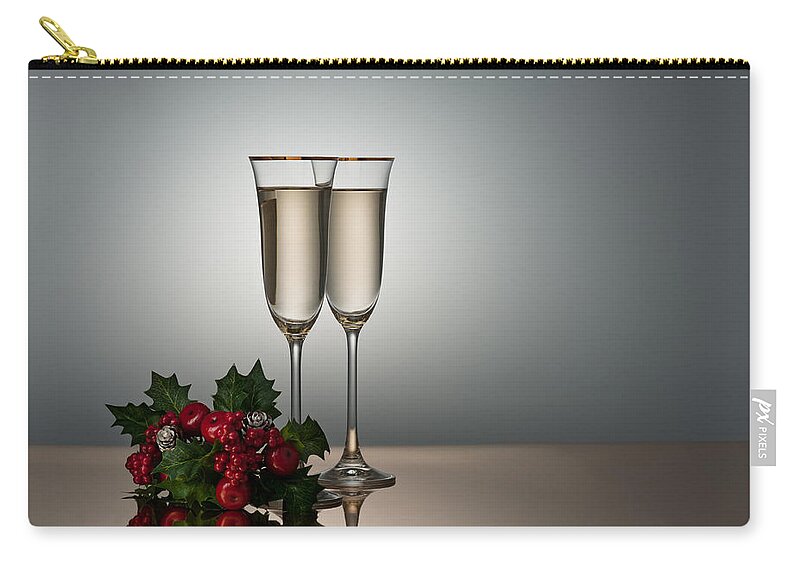Luxury Zip Pouch featuring the photograph Champagne by U Schade