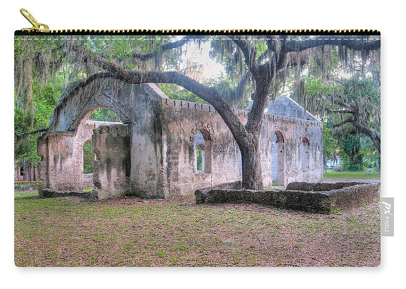 Chapel Of Ease Zip Pouch featuring the photograph Chapel of Ease by Scott Hansen