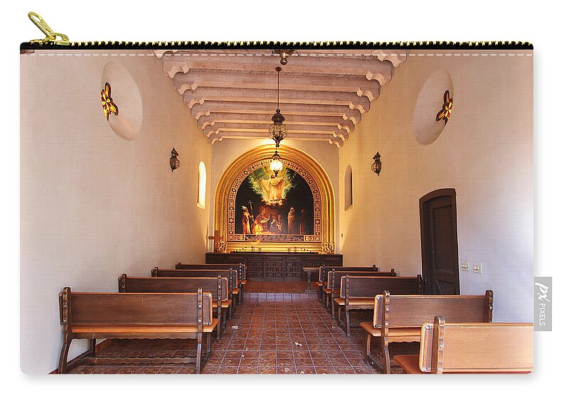 Cross Zip Pouch featuring the photograph Chapel by Paul Fell