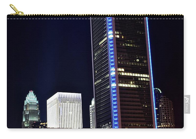 Charlotte Zip Pouch featuring the photograph Charlotte Highrise Close Up by Frozen in Time Fine Art Photography