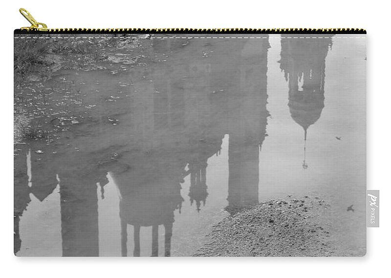 Chateau Chambord Zip Pouch featuring the photograph Chateau Chambord Reflection by HEVi FineArt