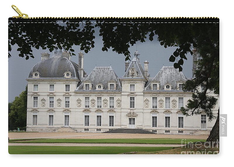 Palace Zip Pouch featuring the photograph Chateau de Cheverny - France by Christiane Schulze Art And Photography