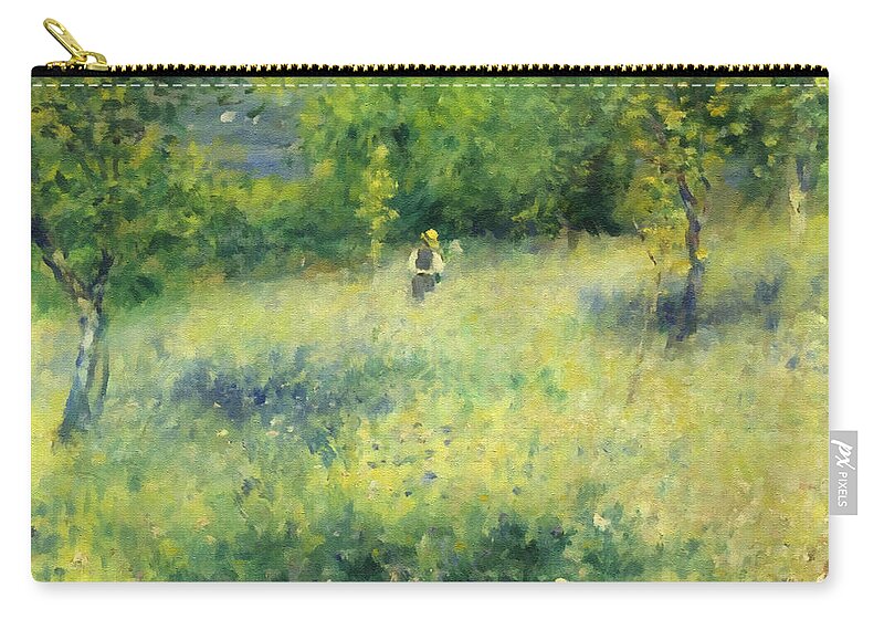 Chatou Zip Pouch featuring the painting Chatou After Renoir by Georgiana Romanovna