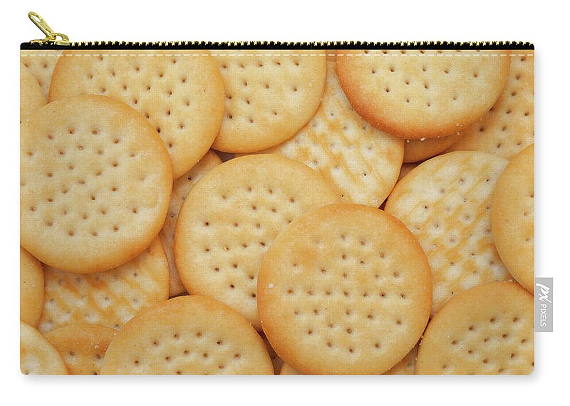 Cheese Zip Pouch featuring the photograph Cheese Biscuits by Andyd
