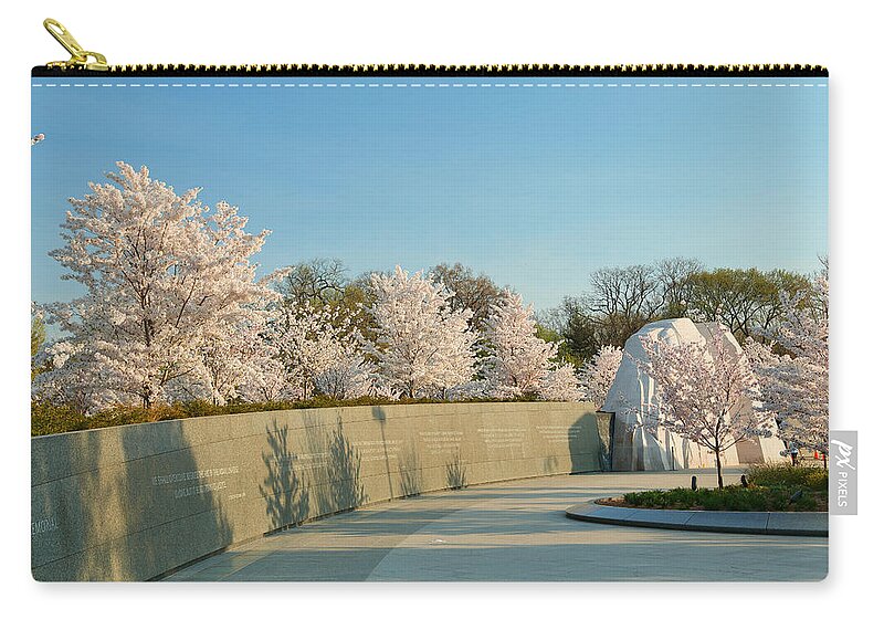 Architectural Zip Pouch featuring the photograph Cherry Blossoms 2013 - 022 by Metro DC Photography
