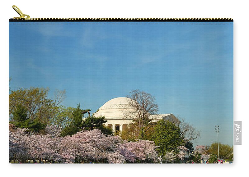 Architectural Zip Pouch featuring the photograph Cherry Blossoms 2013 - 098 by Metro DC Photography