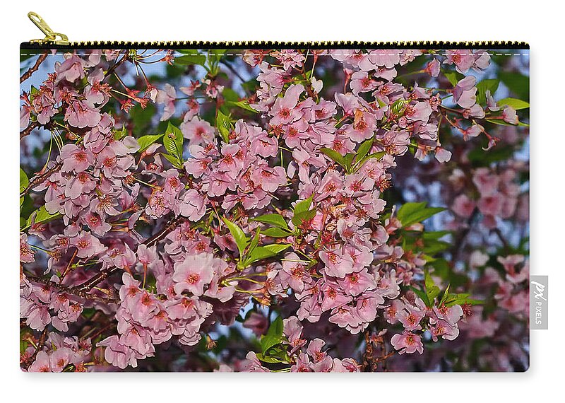 America Zip Pouch featuring the photograph Cherry Blossoms in Our Nation's Capital by Mitchell R Grosky