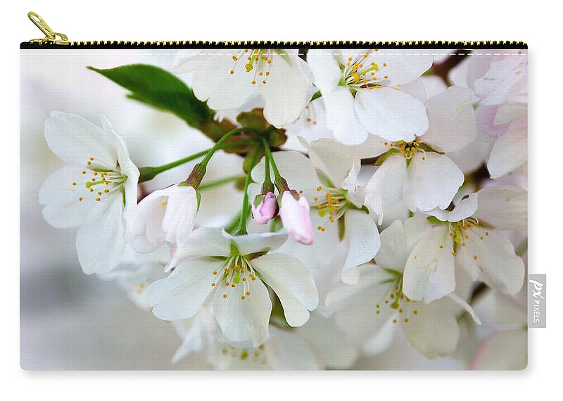 Cherry Blossoms Zip Pouch featuring the photograph Cherry Blossoms No. 9123 by Georgette Grossman