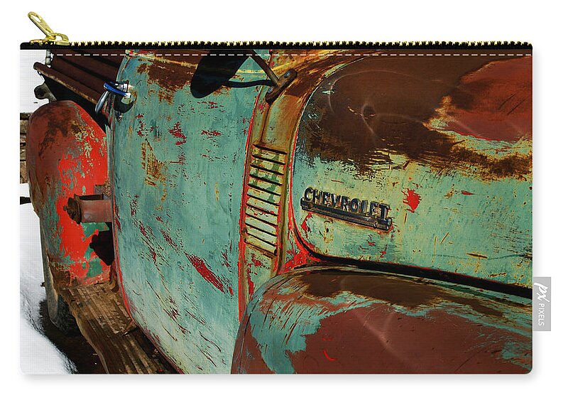 Chevy Zip Pouch featuring the photograph Arroyo Seco Chevy by Gia Marie Houck