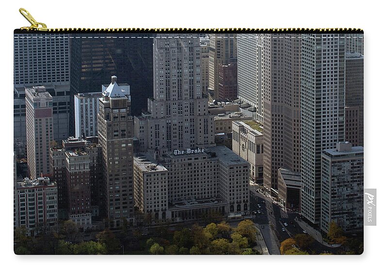 Cities Zip Pouch featuring the photograph Chicago The Drake by Thomas Woolworth