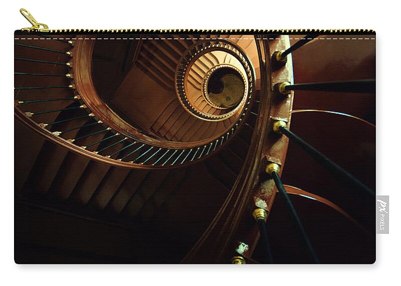 Staircase Carry-all Pouch featuring the photograph Chocolate spirals by Jaroslaw Blaminsky