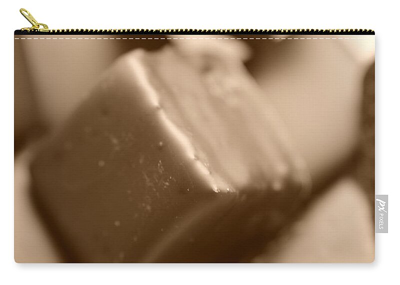 Love Zip Pouch featuring the photograph Chocolate Squares by Miguel Winterpacht