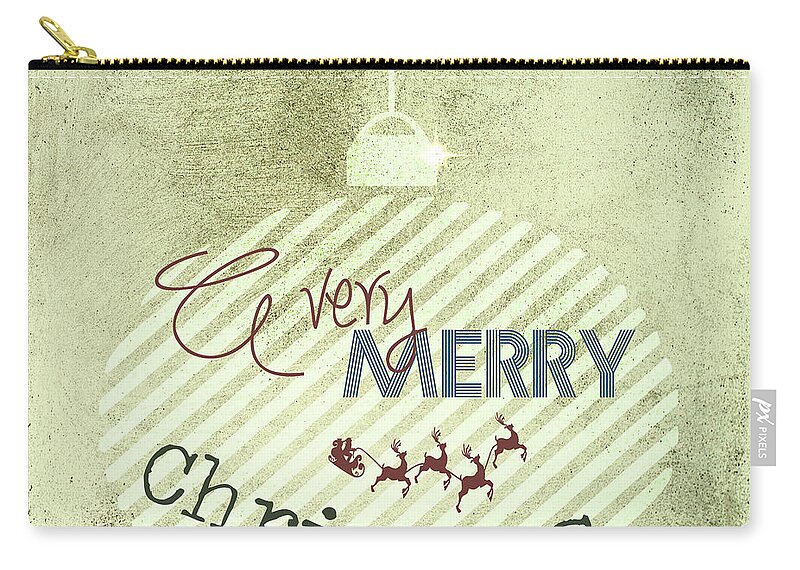 Greeting Zip Pouch featuring the photograph Christmas card by Sophie McAulay