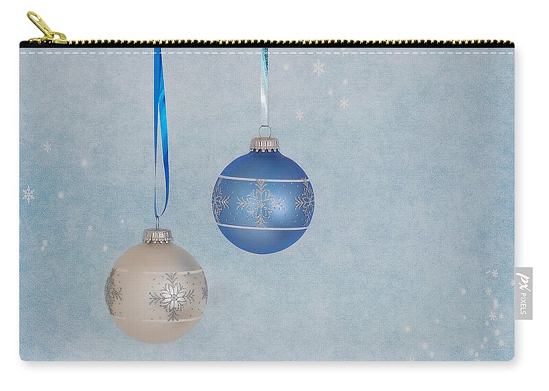 Christmas Card Art Carry-all Pouch featuring the photograph Christmas Elegance by Kim Hojnacki
