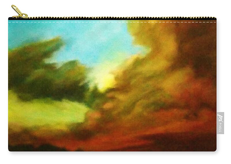 Landscape Zip Pouch featuring the photograph Chuluota Sunset 2 by Tamara Michael