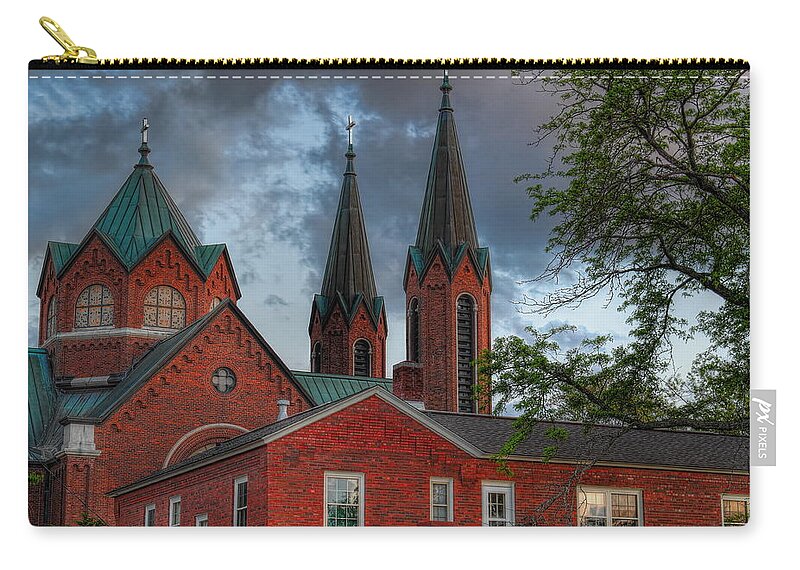 Church Zip Pouch featuring the photograph Church of the Resurrection by Dale Kauzlaric