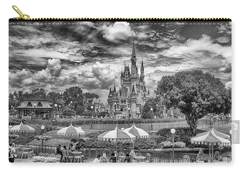 Cinderella's Palace Zip Pouch featuring the photograph Cinderella's Palace by Howard Salmon