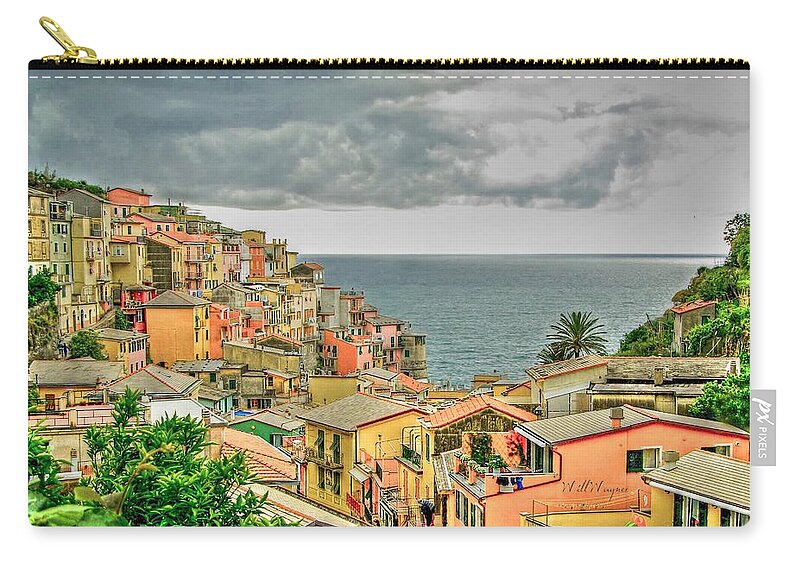 Ocean Carry-all Pouch featuring the photograph Cinque Terre 4 by Will Wagner