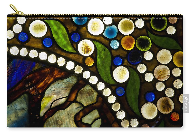 Abstract Carry-all Pouch featuring the photograph Circles of Glass by Christi Kraft