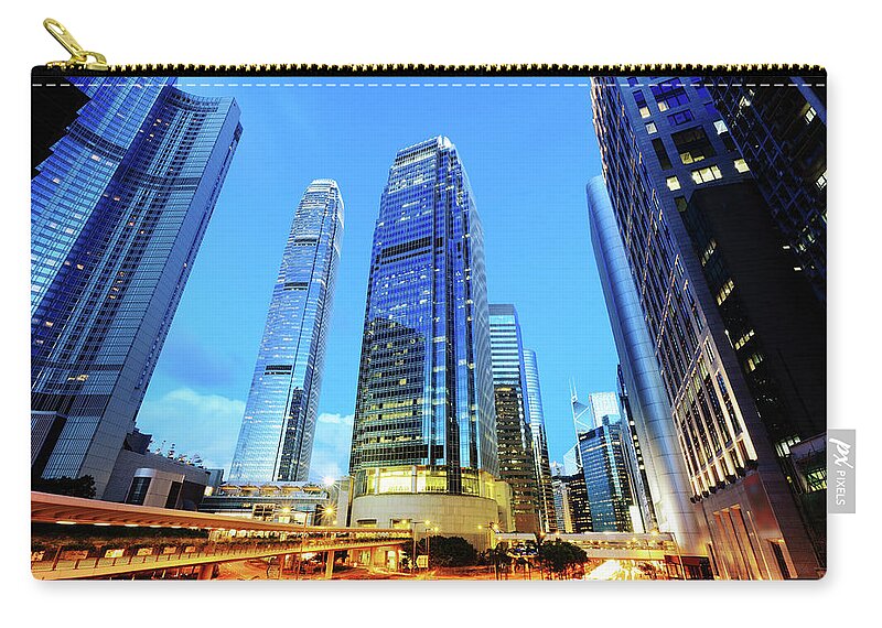 Chinese Culture Zip Pouch featuring the photograph City Life by Samxmeg