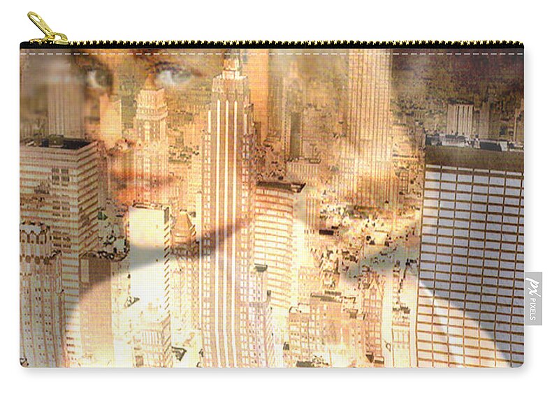 City Of Grace Zip Pouch featuring the digital art City of Grace by Seth Weaver