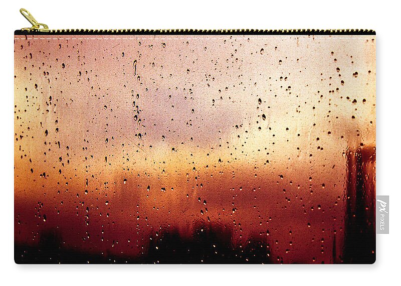Cityscape Zip Pouch featuring the photograph City Window by Bob Orsillo