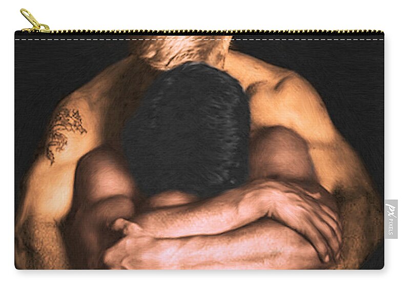 Clenched Carry-all Pouch featuring the painting Clenched by Troy Caperton