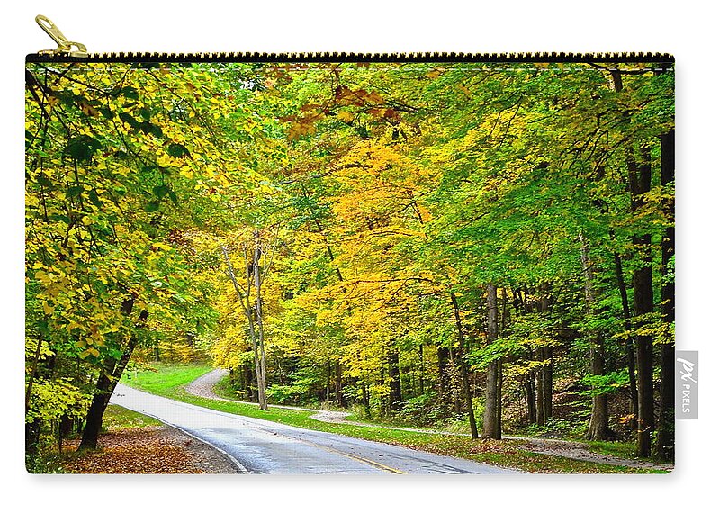 Metroparks Zip Pouch featuring the photograph Cleveland Metroparks by Frozen in Time Fine Art Photography