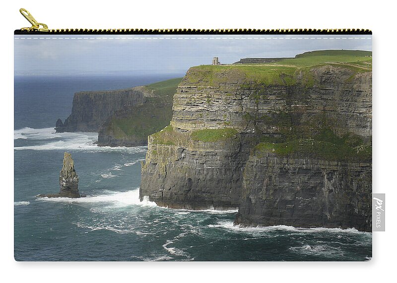 Ireland Carry-all Pouch featuring the photograph Cliffs of Moher 2 by Mike McGlothlen
