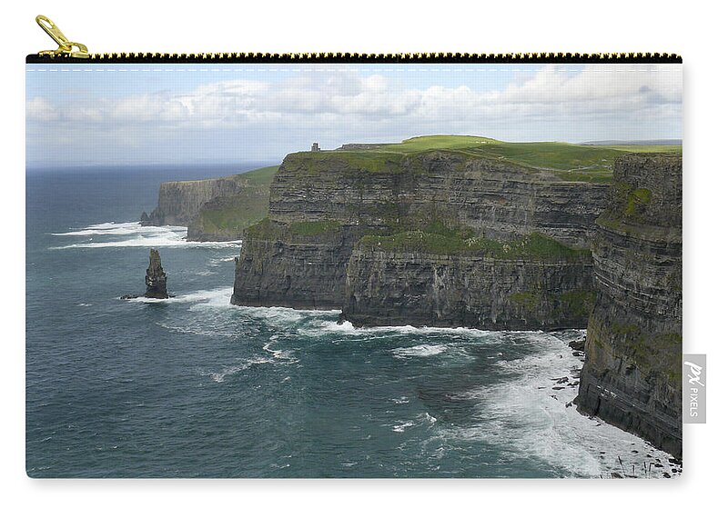Ireland Zip Pouch featuring the photograph Cliffs of Moher 3 by Mike McGlothlen