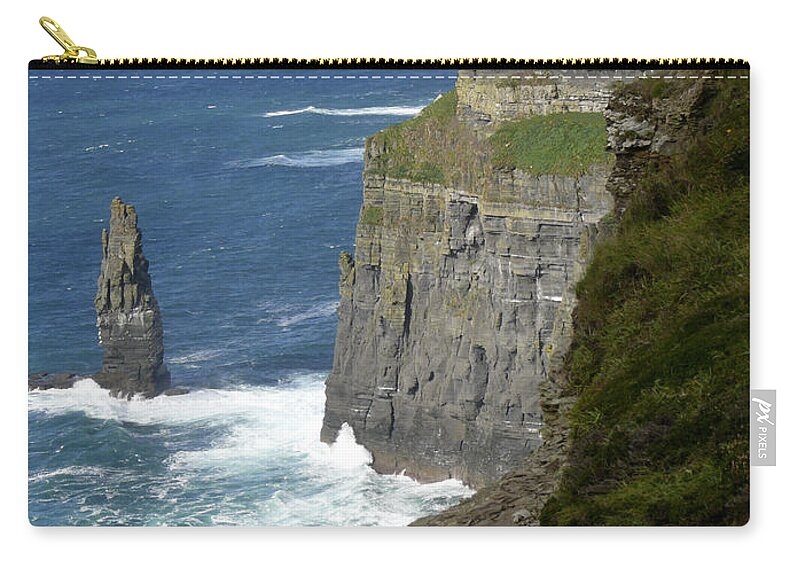 Travel Zip Pouch featuring the photograph Cliffs of Moher 7 by Mike McGlothlen